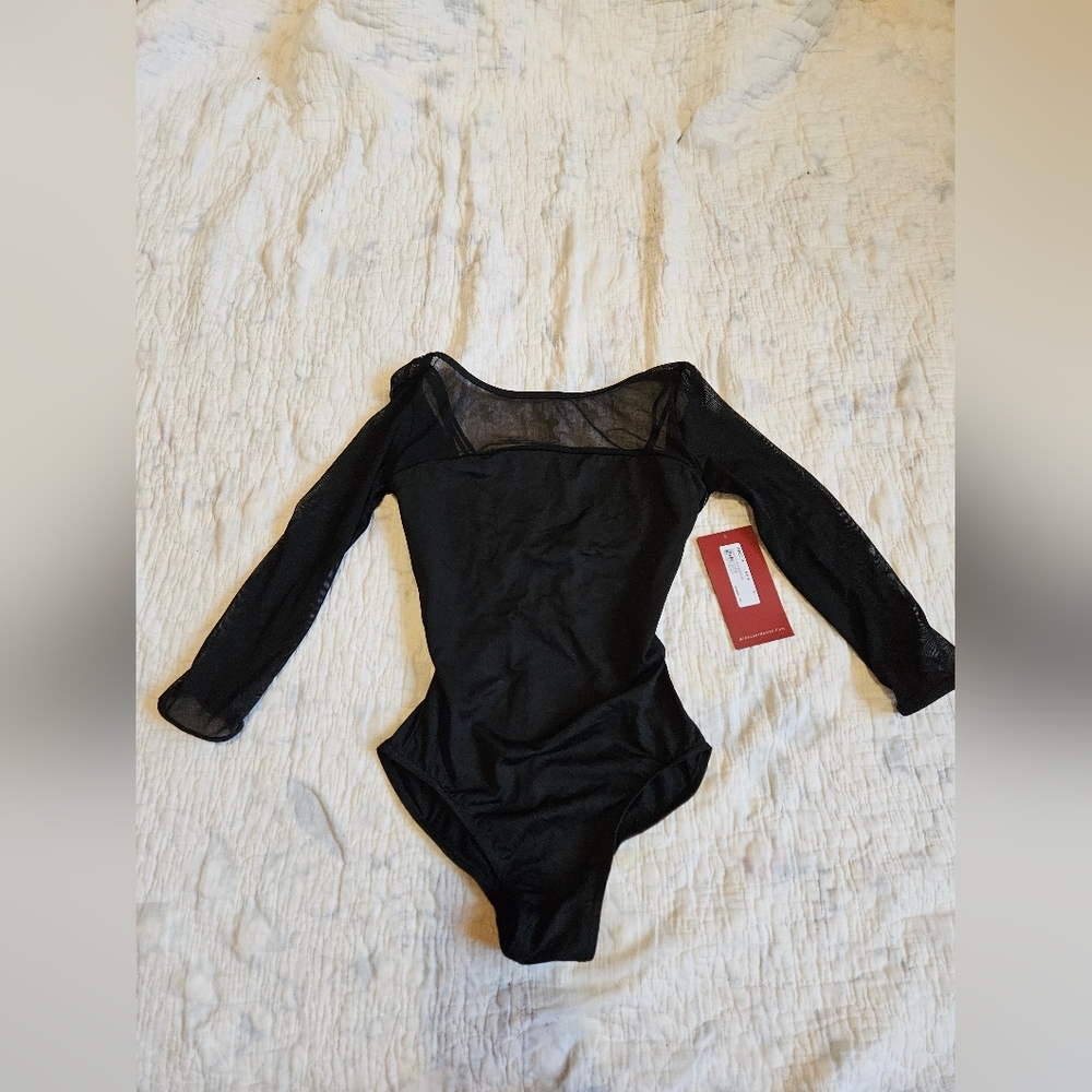 Mirella Black Long Sleeve Bodysuit